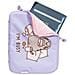 Custodia Per Tablet 11"" Con Motivo I’m Busy Interno Morbido Antigraffio, Lavanda - Foto miniatura 1