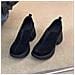 Scarpe Da Donna Retrò Con Plateau E Punta Tonda - Comode Ed Eleganti Black 40 - Foto miniatura 1