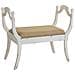 Sgabello Imbottita In Legno Bianco 90x45,5x78h - Foto miniatura 1