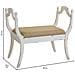 Sgabello Imbottita In Legno Bianco 90x45,5x78h - Foto miniatura 4