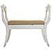 Sgabello Imbottita In Legno Bianco 90x45,5x78h - Foto miniatura 5