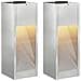 Lucina LED Solare da Percorso 2 pcs Argento Zincato - Foto miniatura 1
