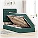 Letto con contenitore e materasso Verde Scuro 90 x 190 cm - Foto miniatura 4