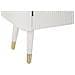 Mobile Credenza Matera Con Ante E Cassetti In Legno Bianco E Top Naturale - Foto miniatura 5