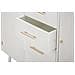 Mobile Credenza Matera Con Ante E Cassetti In Legno Bianco E Top Naturale - Foto miniatura 8