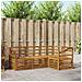 Set divani 4 pcs Naturale Legno di Acacia Massello - Foto miniatura 2