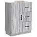 Credenza Grigio Sonoma 66 x 34,5 x 87 cm Legno ingegnerizzato - Foto miniatura 2