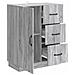 Credenza Grigio Sonoma 66 x 34,5 x 87 cm Legno ingegnerizzato - Foto miniatura 3