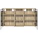Set di Armadi da Bagno con porta 3 pcs 110 x 10,5 x 60,5 cm - Foto miniatura 7