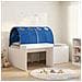 Letto con Tunnel 4 pcs Bianco e Blu Legno ingegnerizzato - Foto miniatura 2