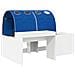 Letto con Tunnel 4 pcs Bianco e Blu Legno ingegnerizzato - Foto miniatura 3