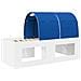 Letto con Tunnel 4 pcs Bianco e Blu Legno ingegnerizzato - Foto miniatura 8