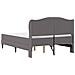 Struttura del letto con testiera Grigio 140 x 190 cm Similpelle - Foto miniatura 8