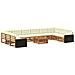 Set divani con cuscino 11 pcs Legno di Acacia Massello - Foto miniatura 1