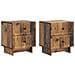 Armadio da Notte 2 pcs Legno antico 43 x 34,5 x 47,5 cm - Foto miniatura 1