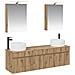 Set di Armadi da Bagno 5 pcs Rovere Artigianale - Foto miniatura 1