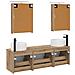 Set di Armadi da Bagno 5 pcs Rovere Artigianale - Foto miniatura 8