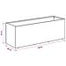 Vaso da giardino 2 pz Argento 40 x 20 x 20 cm Acciaio Inox - Foto miniatura 8