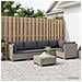 6 pz Set Lounge in Rattan con Cuscini GENDT Rattan naturale - Foto miniatura 6