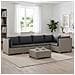 6 pz Set Lounge in Rattan con Cuscini GENDT Rattan naturale - Foto miniatura 8