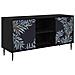 Mobile TV DOKKUM 102 x 33 x 51 cm Rovere Nero - Foto miniatura 1