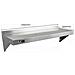 2 Mensole a Muro in Acciaio Inossidabile Inox per Cucina Commerciale Mensole a Parete per Ristoranti Catering Resistente alla Corrosione da 1250mm x 300mm - Foto miniatura 3