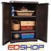 Mobile Armadio Basso Box In Resina Rattan Wenge' Per Terrazzo L. 65 P. 45 H. 93 Cm - Foto miniatura 1