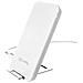 Caricabatterie Rapido Wireless Universale da 10 Watt con Funzione Stand Colore Bianco - Foto miniatura 1