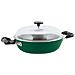 Tegame 2 Maniglie Cm 24 C / coperchio 1965 Vintage Verde Alluminio - Foto miniatura 1