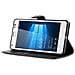 Custodia Compatibile Con Nokia Lumia 850 In Nero Carbone - Coperchio Protettiva Con Chiusura Magnetica, Funzione Stand E Tasca Per Le Carte - Foto miniatura 3