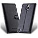 Custodia Compatibile Con Nokia Lumia 850 In Nero Carbone - Coperchio Protettiva Con Chiusura Magnetica, Funzione Stand E Tasca Per Le Carte - Foto miniatura 2