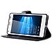 Custodia Compatibile Con Nokia Lumia 850 In Nero Carbone - Coperchio Protettiva Con Chiusura Magnetica, Funzione Stand E Tasca Per Le Carte - Foto miniatura 12