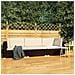 Set Divani Da Giardino 3 Pz Con Cuscini In Polyrattan Marrone - Foto miniatura 1
