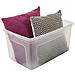 Set Di Contenitori Con Coperchio 3, 50 L, Impilabili, In Plastica Trasparente - Foto miniatura 3