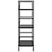 Scaffale Libri 3 Ripiani Nero 60x27,6x90,5 cm Legno Multistrato - Foto miniatura 3