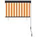 Tenda A Rullo Per Esterni 100x250 Cm Bianca E Arancione - Foto miniatura 4