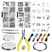 Monili Che Fanno Kit I Monili Che Trovano Starter Corredo Di Attrezzi Con Le Pinze Per I Monili Che Fanno Per Riparazione Del Mestiere Di Diy - Foto miniatura 1