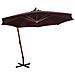 Ombrellone A Sbalzo Bordò 3,5x2,9 M Palo In Abete Massello - Foto miniatura 1
