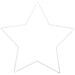 Stella Metallica Bianca 30x28,5cm - Foto miniatura 1