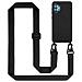 Catena Di Telefoni Cellulari Compatibile Con Samsung Galaxy A32 4g In Liquid Nero - Coperchio Di Protezione In Silicone Con Cordino Regolabile In Lunghezza - Foto miniatura 1