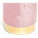 Pouf Salotto Camera Rotondo Imbottito Modello Cilindro Velvet In Tinta Unita Pouf Rosa Antico - Foto miniatura 2