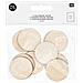 12 Cerchi Di Legno Naturale - 38 Mm - Foto miniatura 1