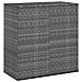 Contenitore Da Giardino In Rattan Pe 100x49x103,5 Cm Grigio - Foto miniatura 1