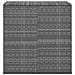 Contenitore Da Giardino In Rattan Pe 100x49x103,5 Cm Grigio - Foto miniatura 2