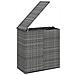 Contenitore Da Giardino In Rattan Pe 100x49x103,5 Cm Grigio - Foto miniatura 3
