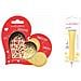 Kit Biscotti Con Cuore In Rilievo + Penna Al Cioccolato Giallo Pastello - Foto miniatura 1