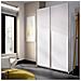 Guardaroba Annapurna, Mobile Appendiabiti Per Camera Da Letto, Armadio A 2 Ante Scorrevoli, 120x65h204 Cm, Bianco - Foto miniatura 1