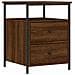 Comodino Rovere Marrone 44x45x60 Cm In Legno Multistrato - Foto miniatura 2