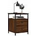 Comodino Rovere Marrone 44x45x60 Cm In Legno Multistrato - Foto miniatura 3