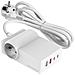 Ciabatta Elettrica 2 Prese + 2 Usb-c 65w + 2 Usb 24w Tecnologia Gan - Foto miniatura 1